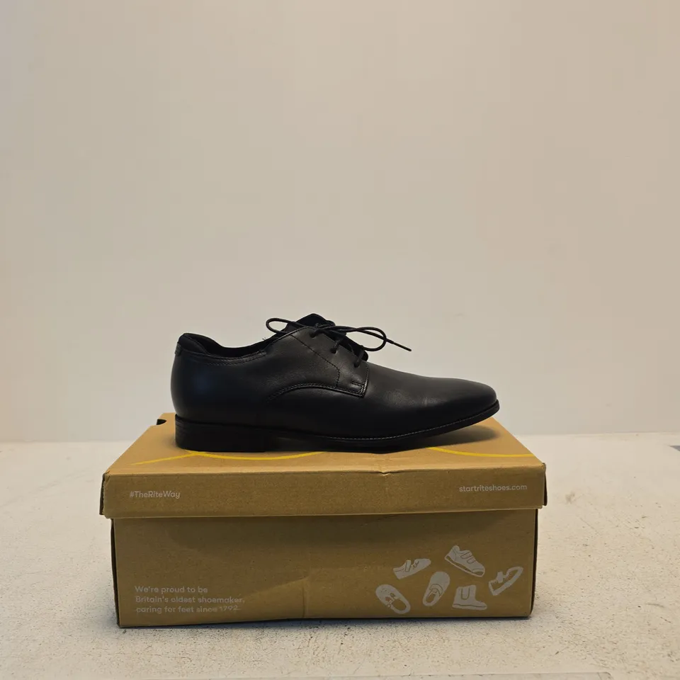 START-RITE ACADEMY 3511_7 BLACK LEATHER OXFORD SHOES (UK 6)