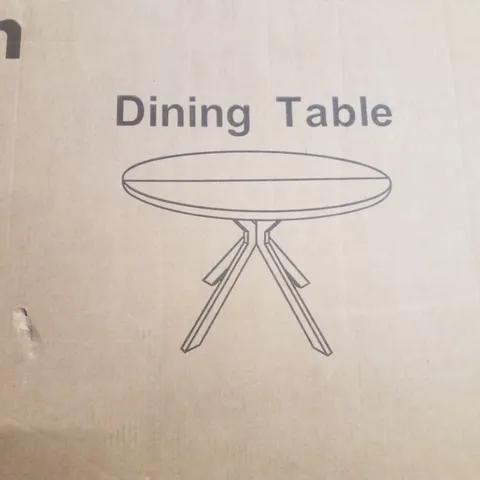 BOXED ROUND DINING TABLE 6 PEOPLE