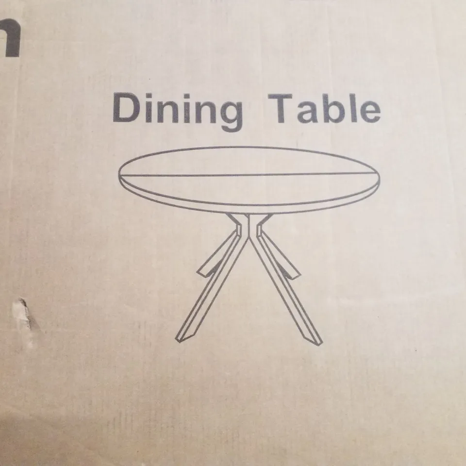 BOXED ROUND DINING TABLE 6 PEOPLE 