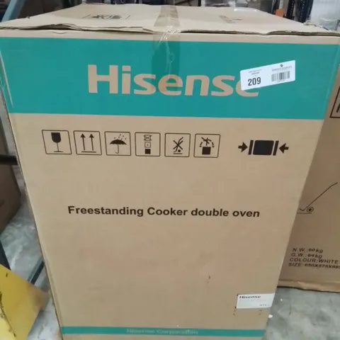 GRADE 1 HISENSE BLACK ELECTRIC COOKER HDE3211BBUK