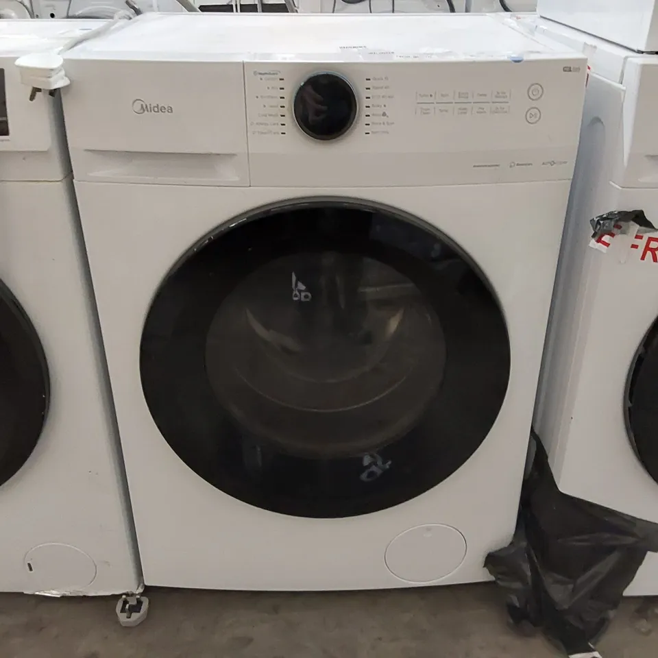 MIDEA MF200W70B/E FREESTANDING WASHING MACHINE, BLDC MOTOR, BRIGHT LED DISPLAY, HEALTH GUARD, STEAM, 15‘ QUICK WASH, 1400RPM, 7KG LOAD, WHITE [ENERGY CLASS B]
