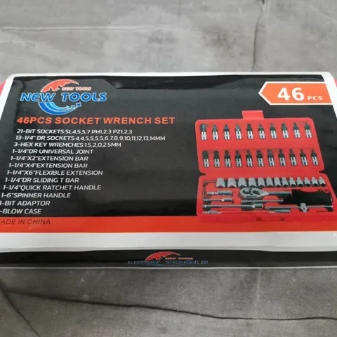 NEW TOOLS 46-PIECE SOCKET WRENCH SET 