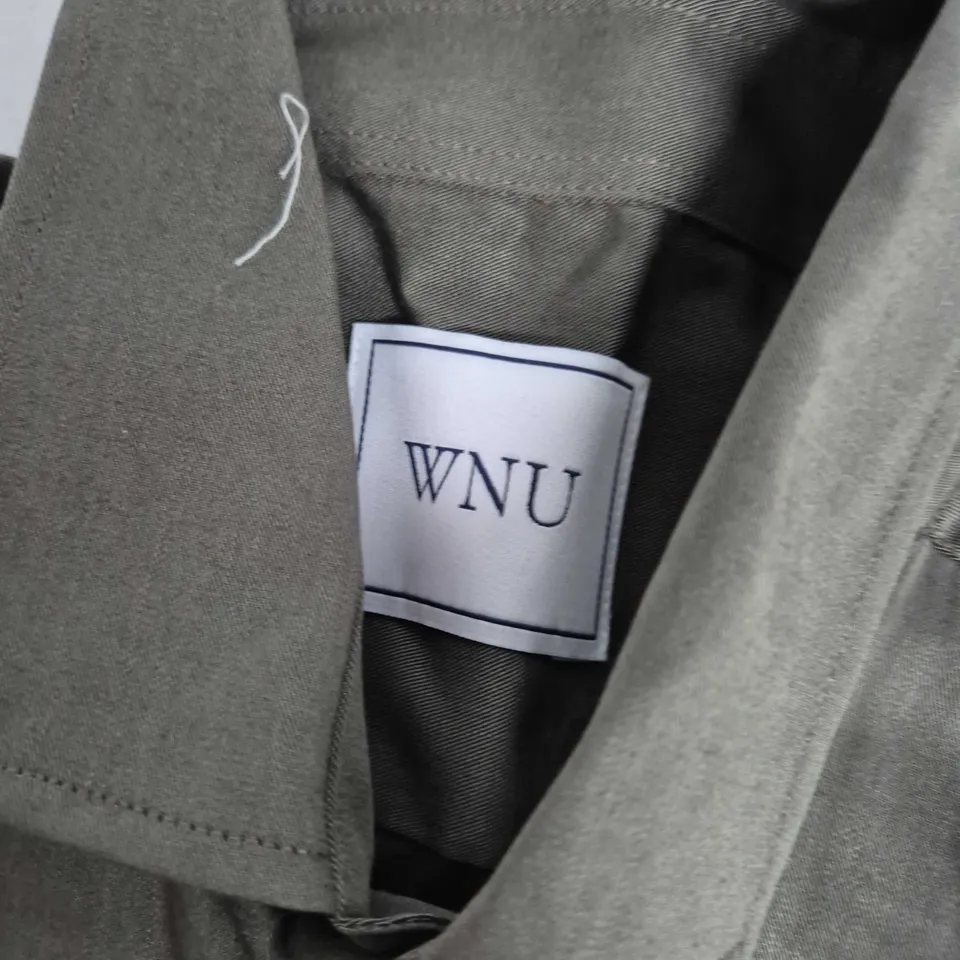 WNU THE CLASSIC TENCEL SHIRT IN KHAKI - UK 14