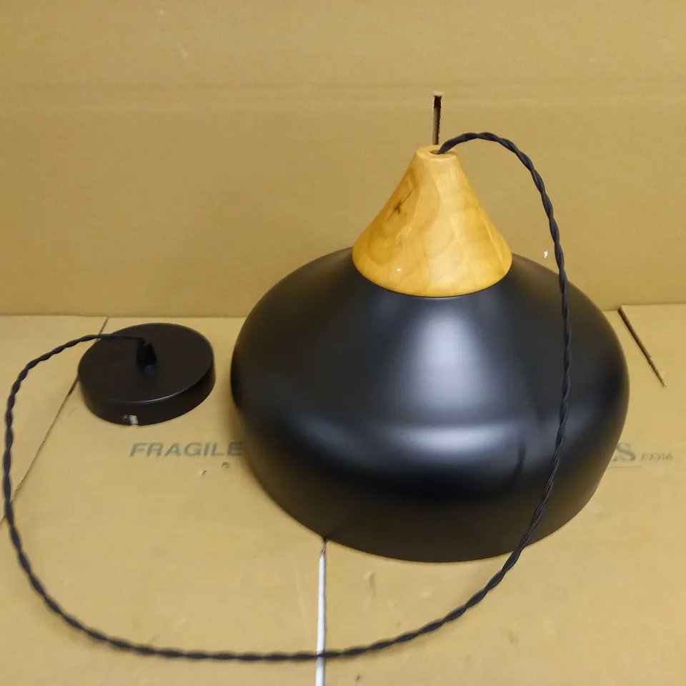 BRAND NEW DAR LIGHTING GAUCHO BLACK FINISH PENDANT