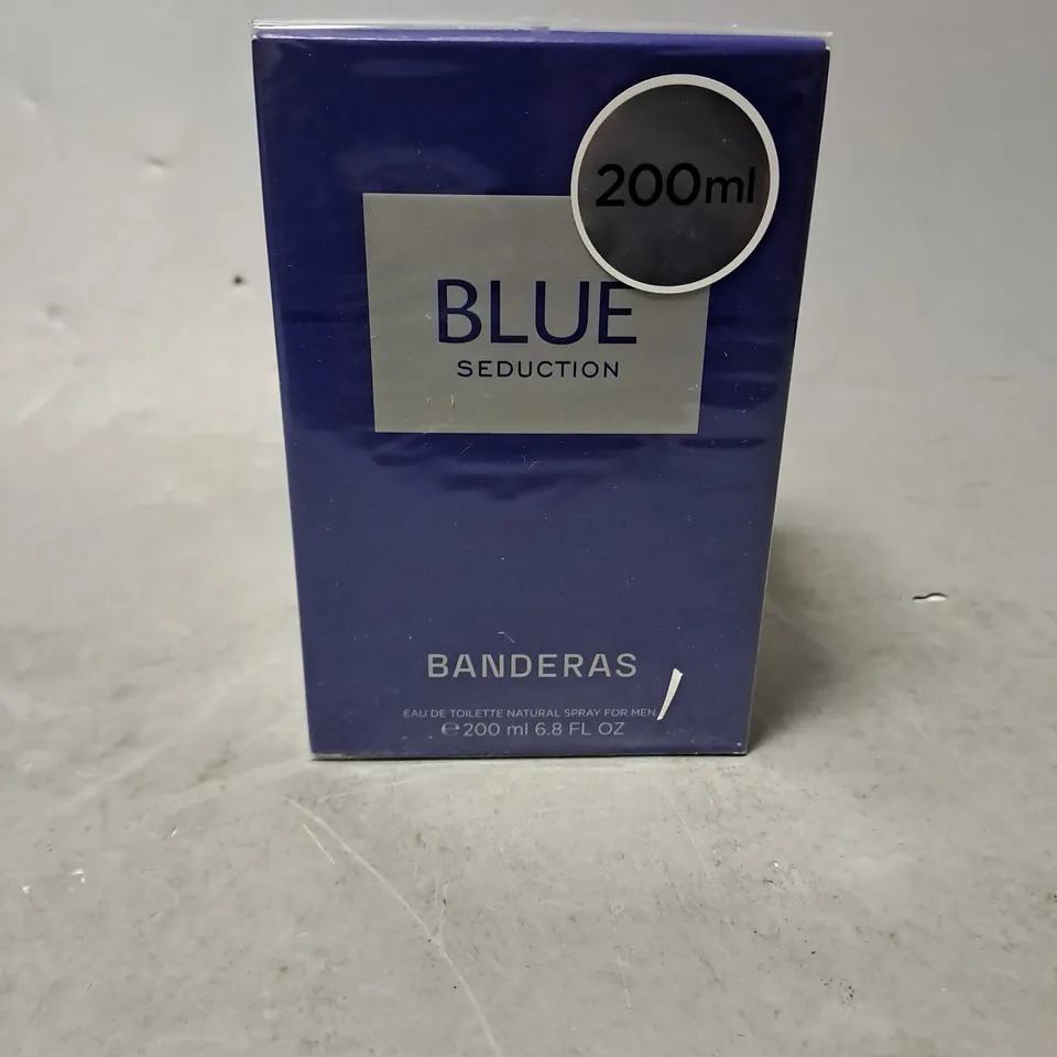 BOXED AND SEALED ANTONIO BANDERAS BLUE SEDUCTION EAU DE TOILETTE 200ML