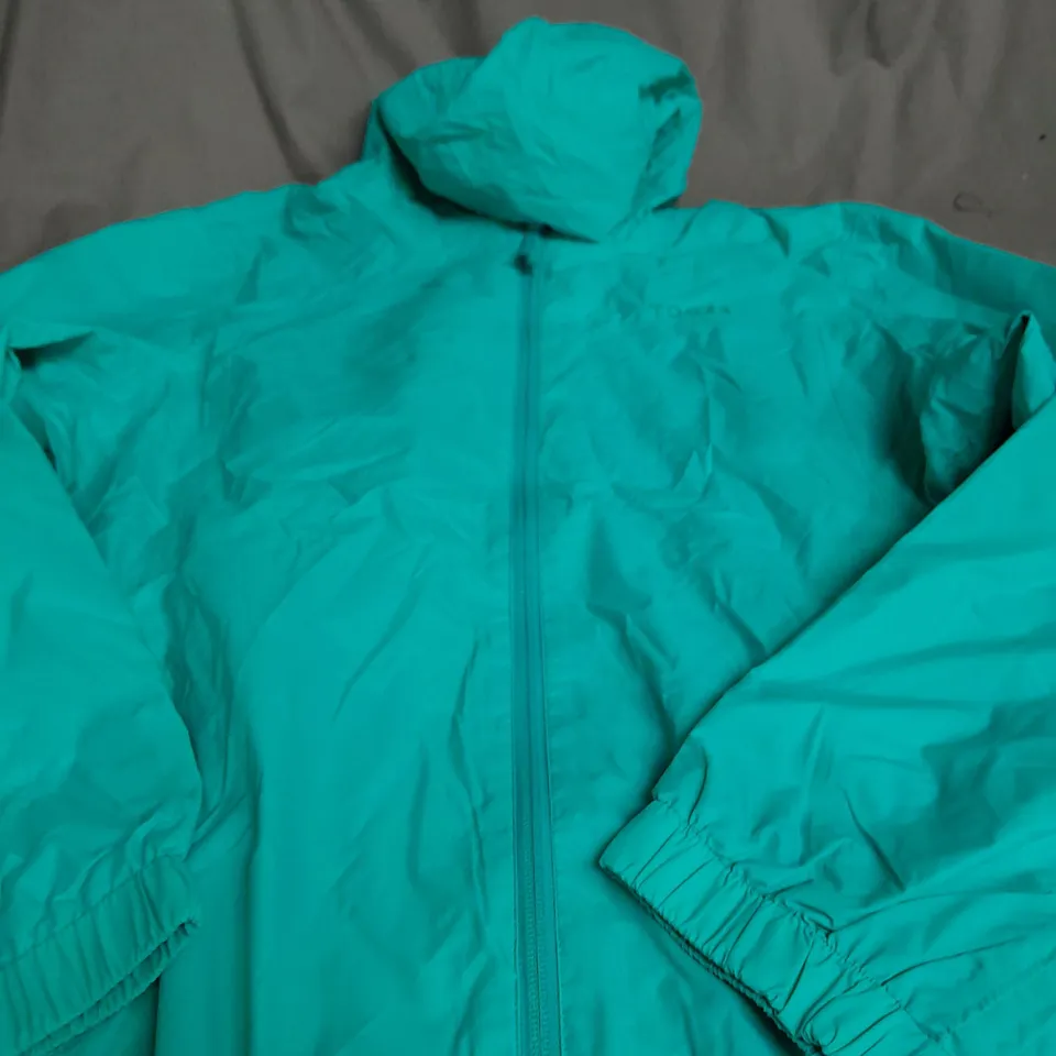 TOG24 BRIGHT BLUE JACKET WITH HOOD - SIZE 18