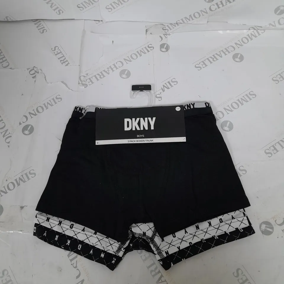 DKNY BOYS 3 PACK BOXER TRUNKS SIZE 8-10 YEARS