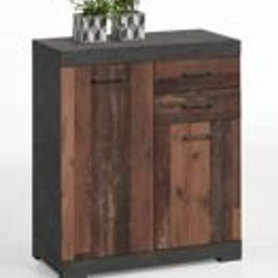 BOXED BRAND NEW COMPACT SIDEBOARD OLD DARK OAK