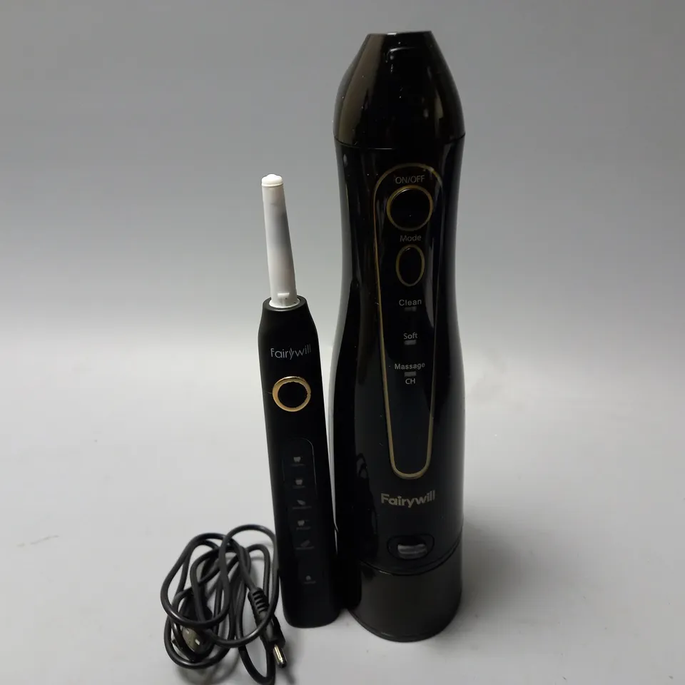 BOXED FAIRYWILL SONIC ELECTRIC TOOTHBRUSH & ORAL IRRIGATOR