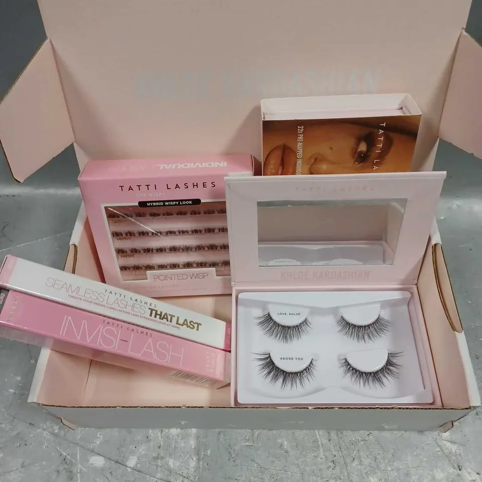 BOXED TATTI LASHES KHLOE KARDASHIAN LASH EXTENSION KIT