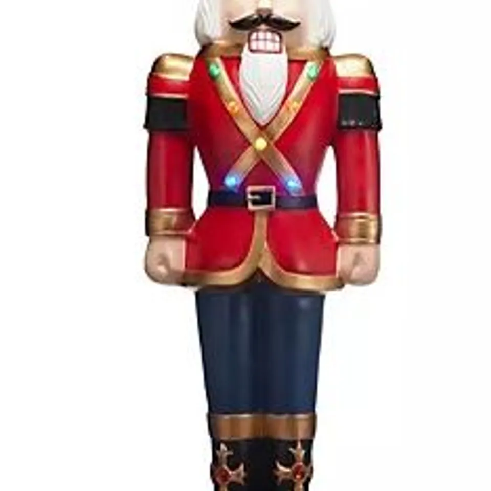 FESTIVE 5FT PRE-LIT INDOOR OUTDOOR NUTCRACKER - COLLECTION ONLY 