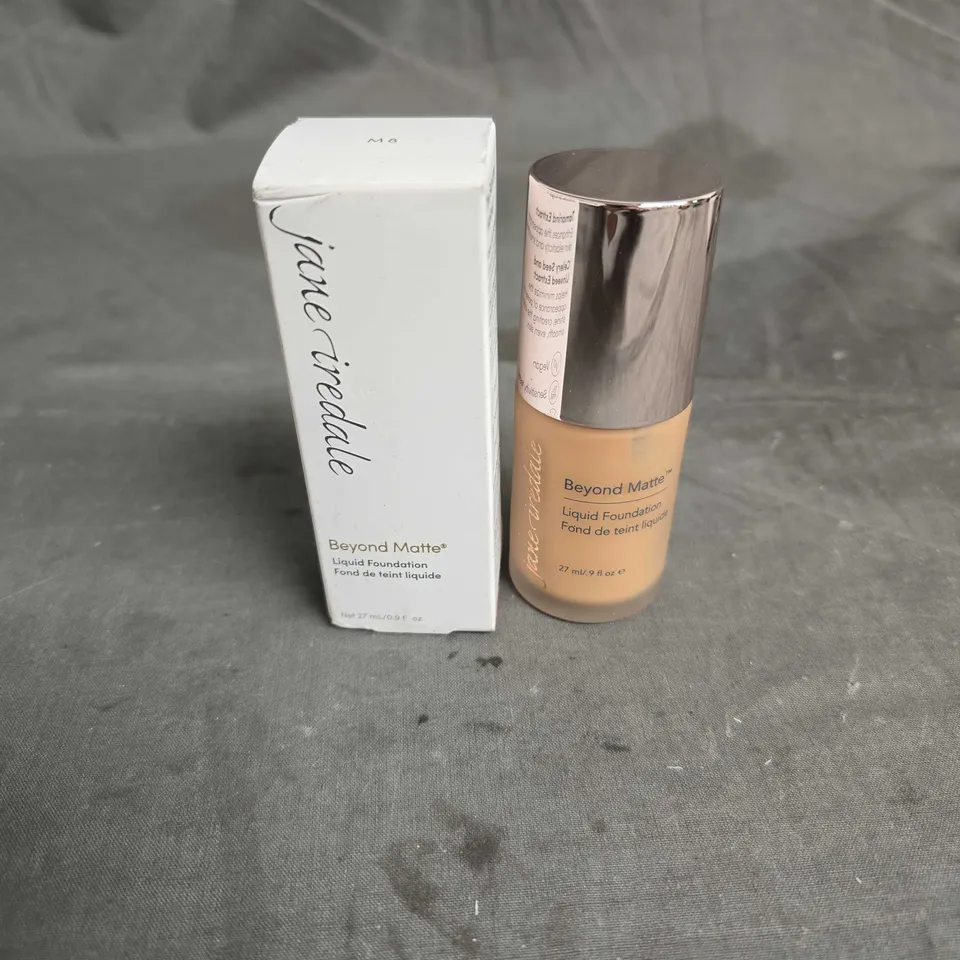 BOXED JANE IREDALE BEYOND MATTE LIQUID FOUNDATION IN M8 27ML