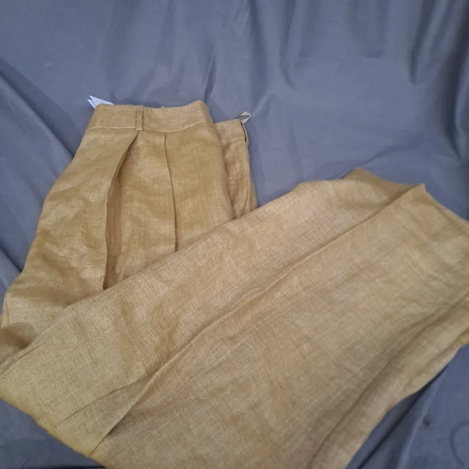 JOHN LEWIS BASKTWEAVE LINEN SIZE 16 YELLOW PANTS 