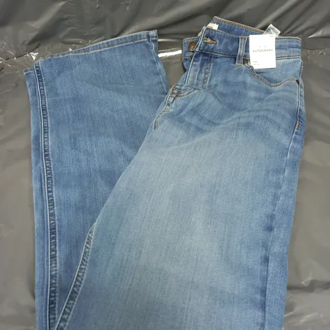 AUTOGRAPH LONG FLARE HIGH RISE JEANS IN NAVY - 14 LONG
