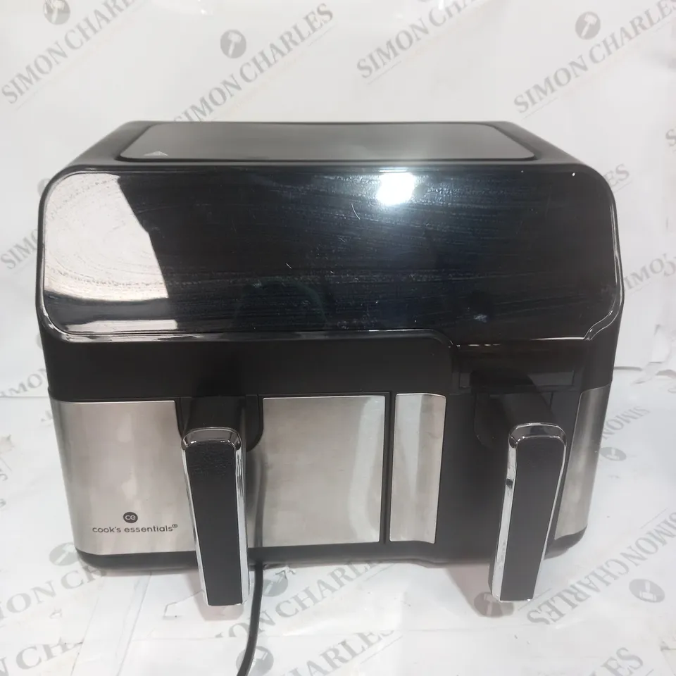 BOXED COOK'S ESSENTIALS 7.7L DUAL AIR FRYER 