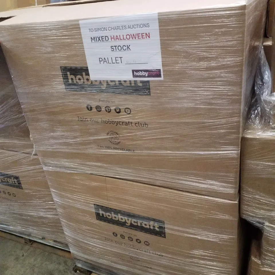 PALLET CONTAINING LARGE QUANTITY OF ASSORTED HALLOWEEN PLUSH PUMPKINS