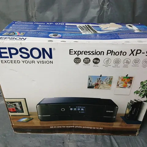 BOXED EPSON EXPRESSION PHOTO XP-970 PRINTER - COLLECTION ONLY