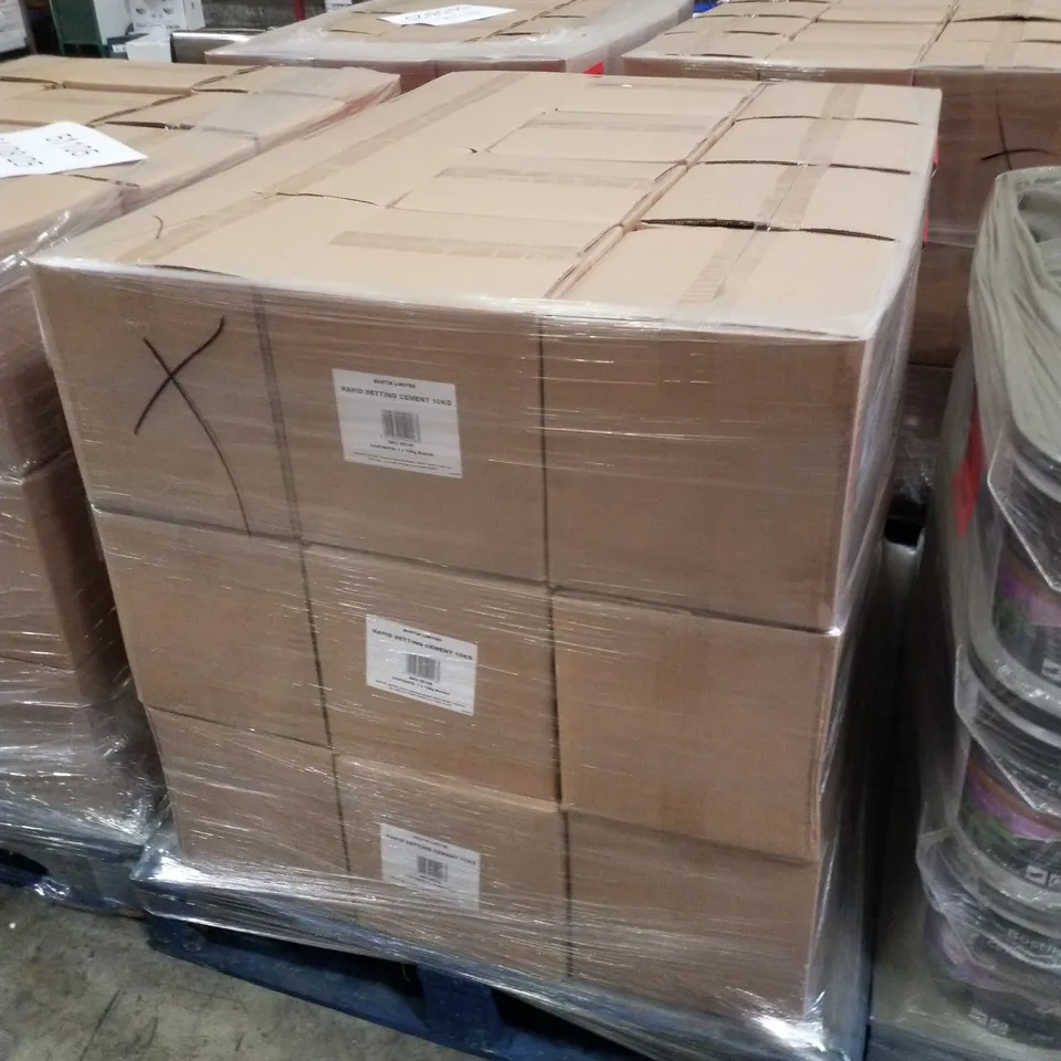 PALLET CONTAINING APPROXIMATELY 36 BUCKETS OF BOSTIK CEMENTONE RAPID SETTING WATERPROOF CEMENT 10KG