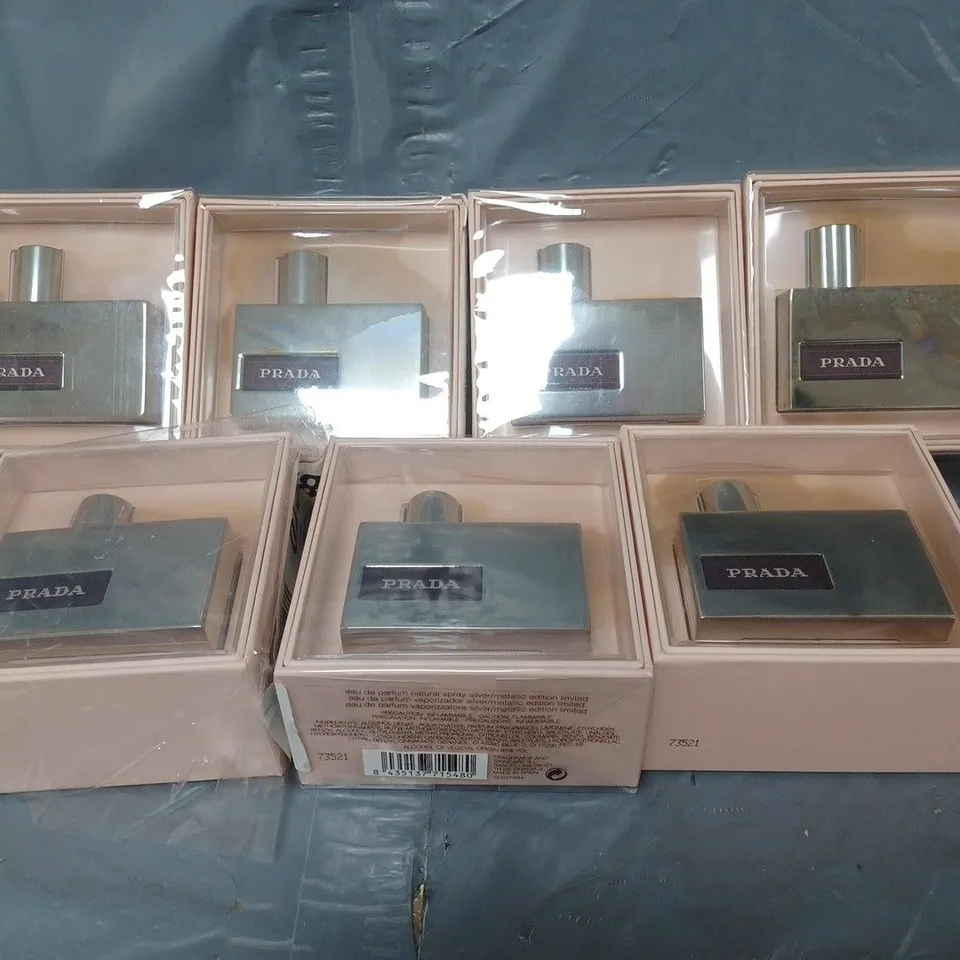 7 X BOXED PRADA METALIC EDITION EAU DE PARFUM - COLLECTION ONLY 