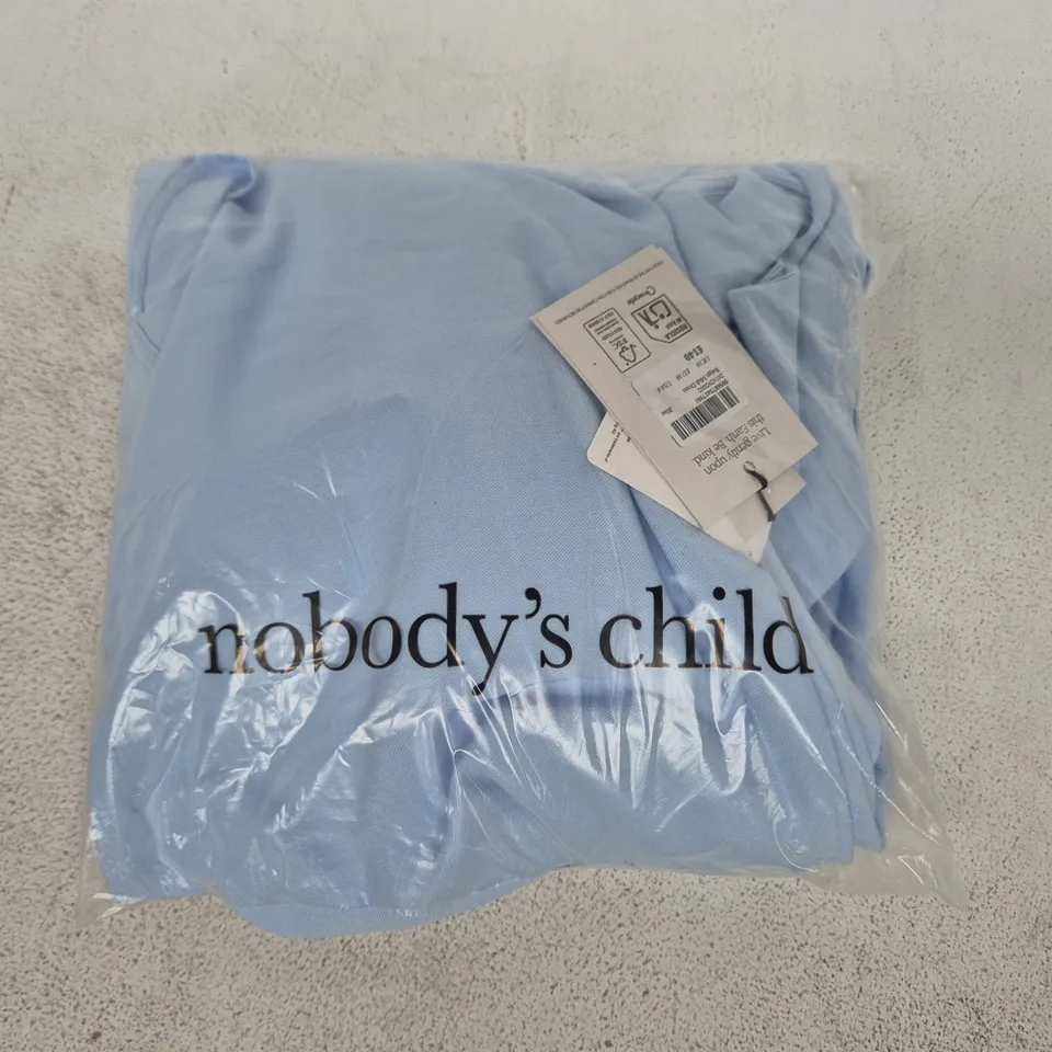 BAGGED NOBODY'S CHILD REIGN MIDI DRESS IN BLUE SIZE UK 10