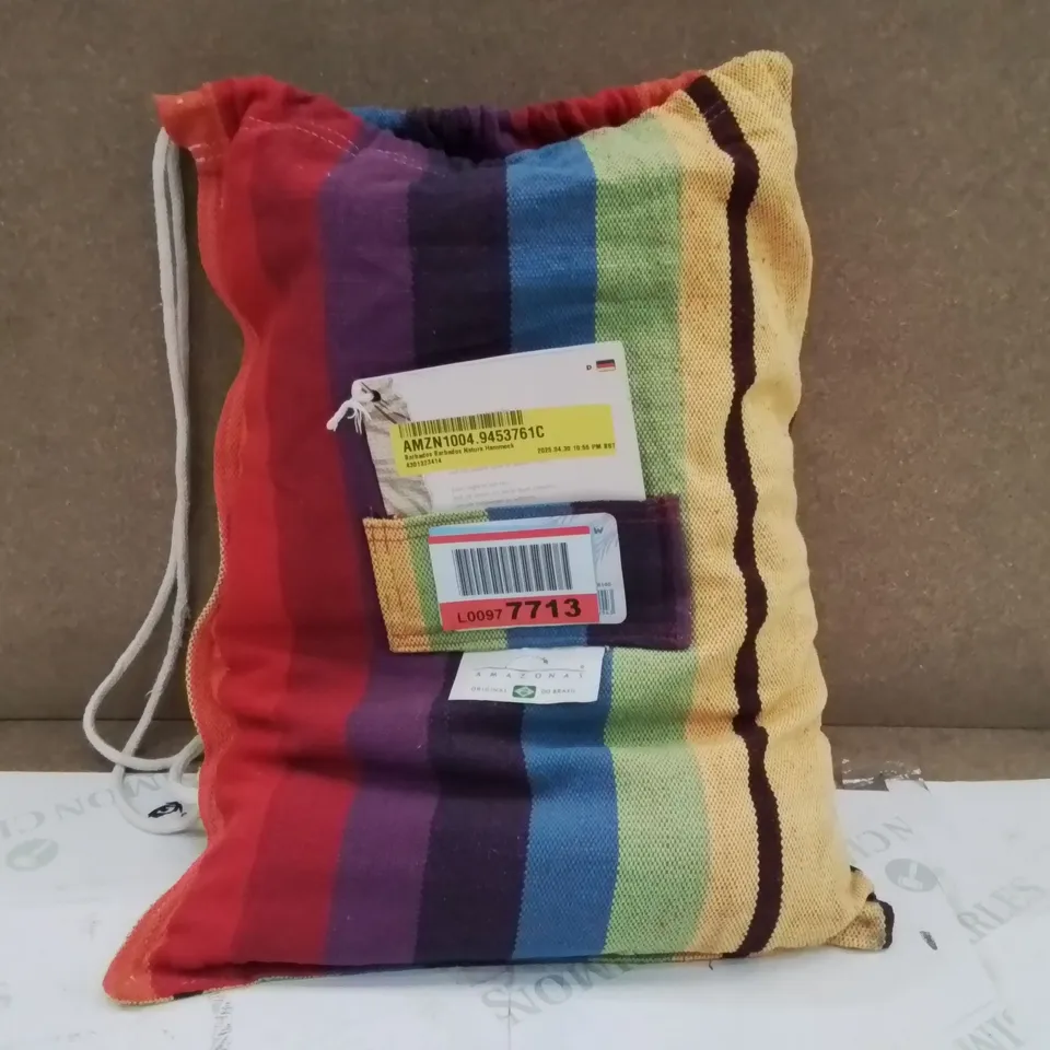 BAGGED BARBADOS DOUBLE HAMMOCK - RAINBOW (1 ITEM)
