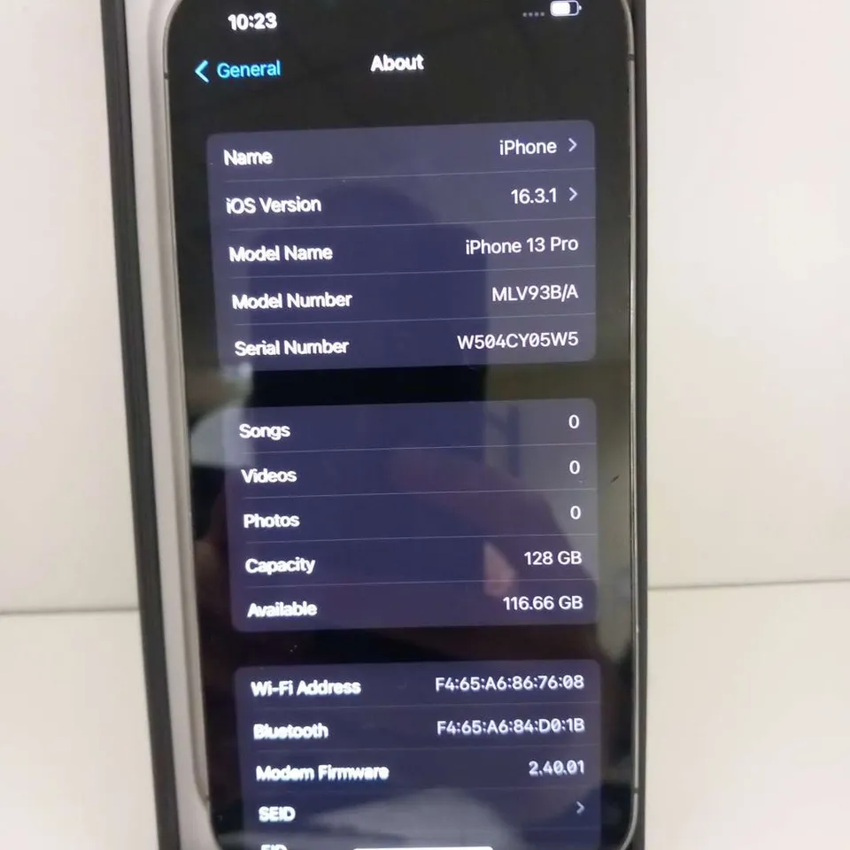 BOXED APPLE IPHONE 13 PRO 128GB MOBILE PHONE