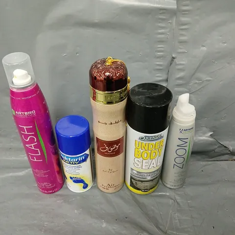 APPROXIMATELY 15 ASSORTED AEROSOL ITEMS TO INCLUDE SPRAY POWDER, SHINE CONDITIONER, AIR FRESHENER ETC - COLLECTION ONLY