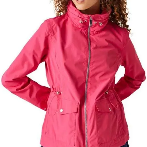 REGATTA NAVASSA WOMENS WATERPROOF JACKET HOT PIJNK SIZE 10