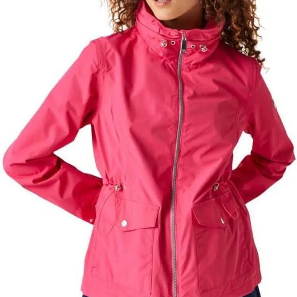REGATTA NAVASSA WOMENS WATERPROOF JACKET HOT PIJNK SIZE 10