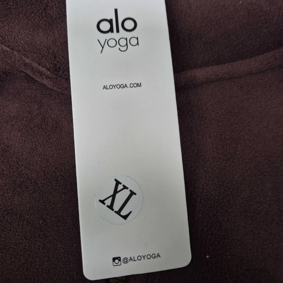 Alo Yoga Women's Zip Front Fleece Jacket – Mauve – UK XL