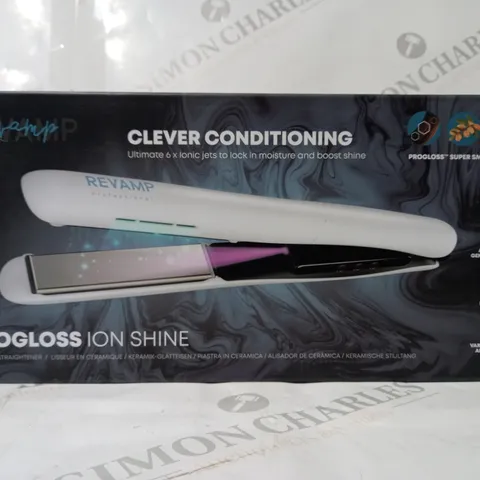 BOXED REVAMP PROGLOSS ION SHINE CERAMIC STRAIGHTENER