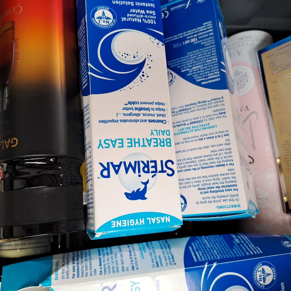 APPROXIMATELY 10 ASSORTED AEROSOL ITEMS IN INCLUDE INDOREX DEFENCE SPRAY, PERFUME SPRAY, FOOT DEODORANT SPRAY, ETC - COLLECTION ONLY