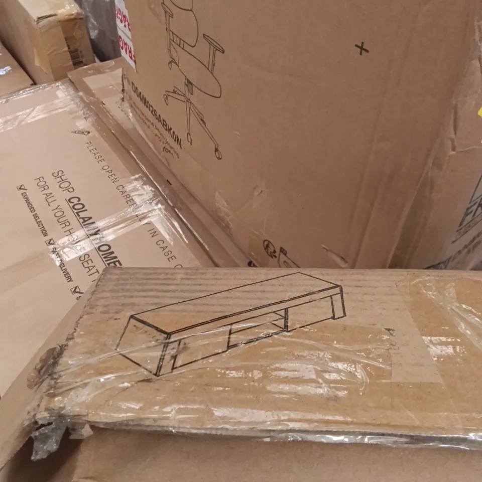BOXED TV CABINET - WHITE MAT BODY/GREY GLOSS DOORS (1 BOX)