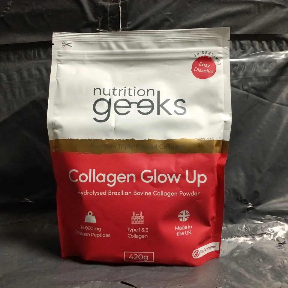 NUTRITION GEEKS COLLAGEN GLOW UP (420G BAG)