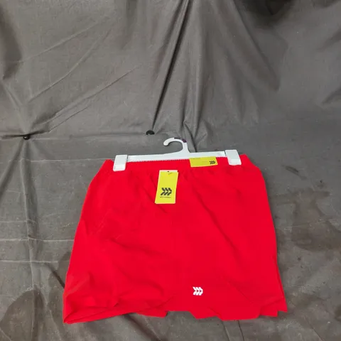 2 X ALL IN MOTION DARK ORANGE 5" RUN SHORTS XL TAGGED