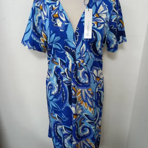 ROMAN BAROQUE PRINT DRESS - 14