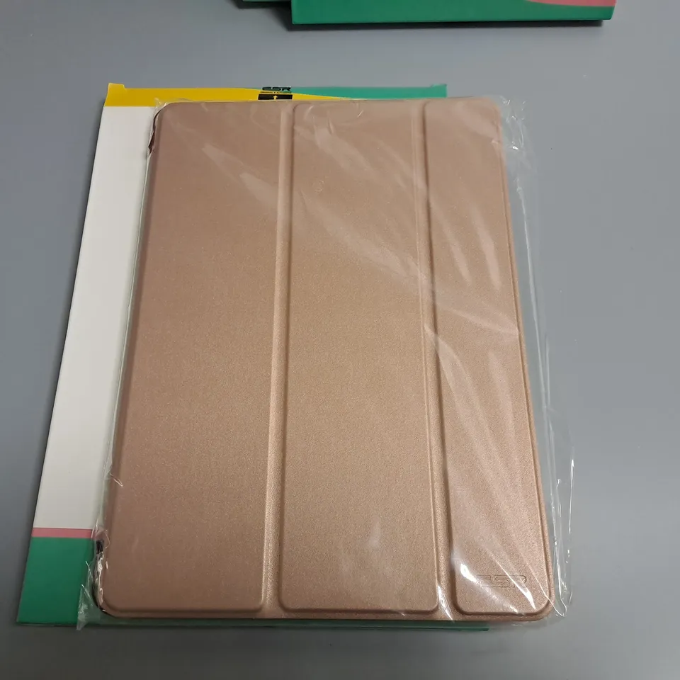 LOT OF 5 ESR PROTECTIVE TABLET CASES IN ROSE GOLD