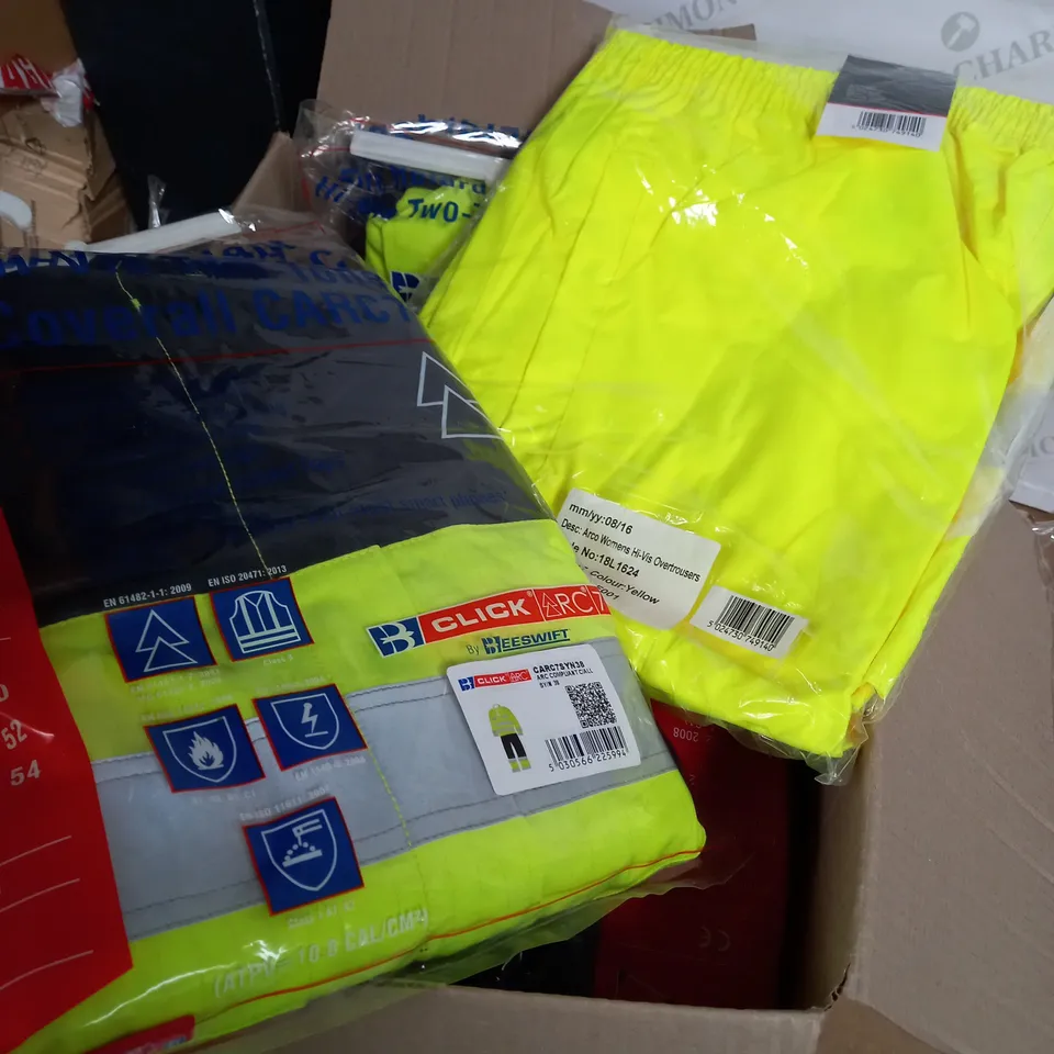 HI-VIS SAFETY WORKWEAR APPROX. 12 ITEMS 