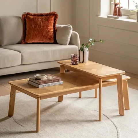 BOXED HANLEY NESTING COFFEE TABLES (1 BOX)