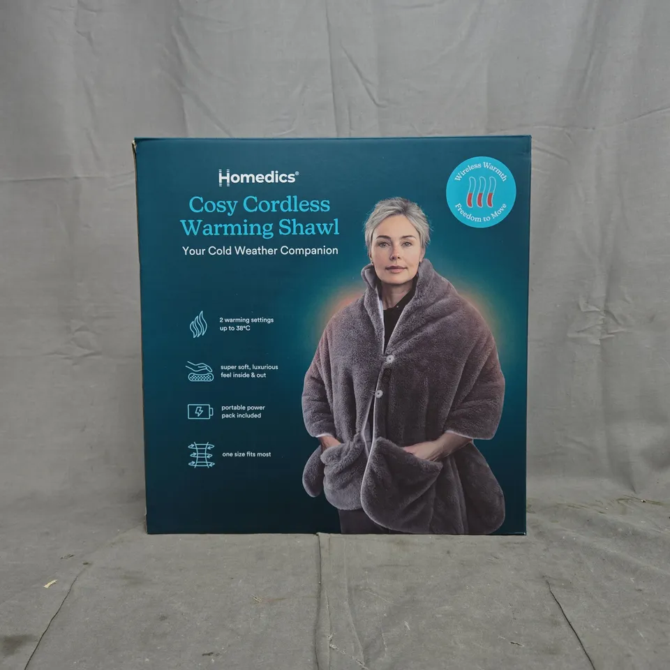 BOXED HOMEDICS SOFT HEATED SHAWL 