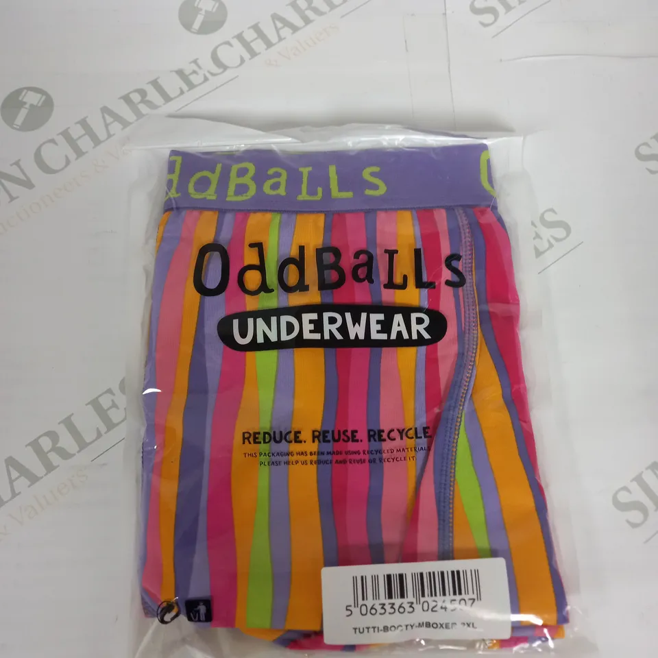 ODDBALLS TUTTI BOOTY BOXER SHORTS SIZE XXL