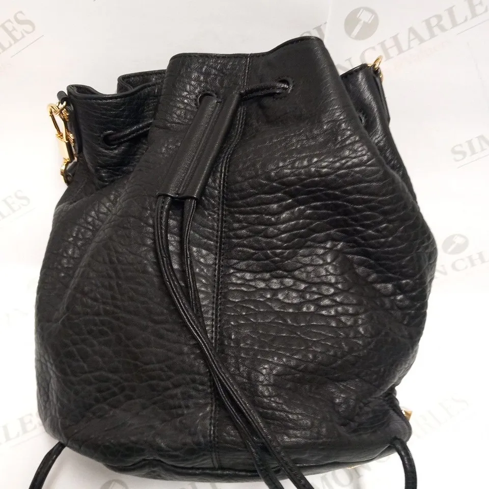ELIZABETH AND JAMES BLACK LEATHER BAG
