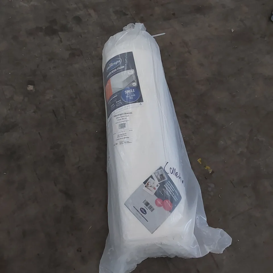 QUALITY BAGGED SILENTNIGHT ROLLED FOAM 90CM SINGLE MATTRESS