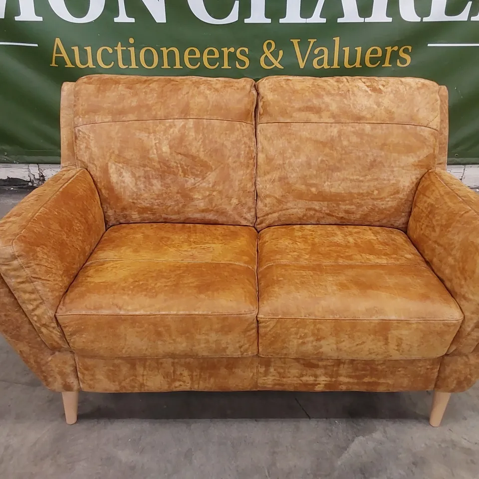 DESIGNER LEATHER 2 SEATER SOFA