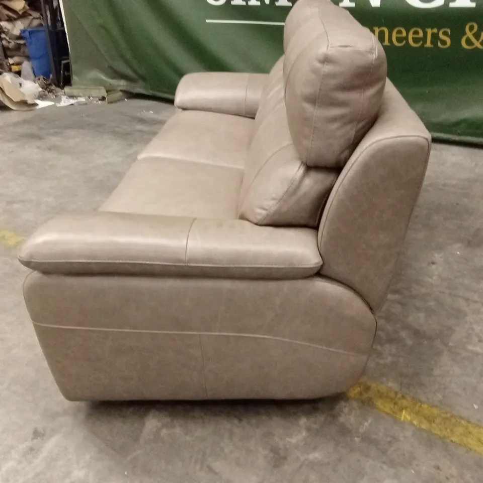 QUALITY DESIGNER ITALIAN MADE PATRIZIO 3 SEATER LEATHER SOFA