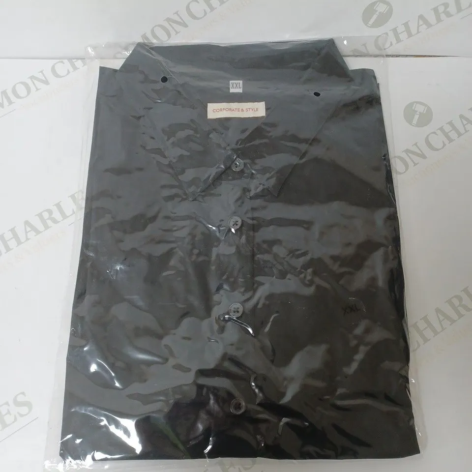 SEALED SET OF 6 BRAND NEW CORPORATIVE STYLE BLACK WOMENS SHIRT - XXL
