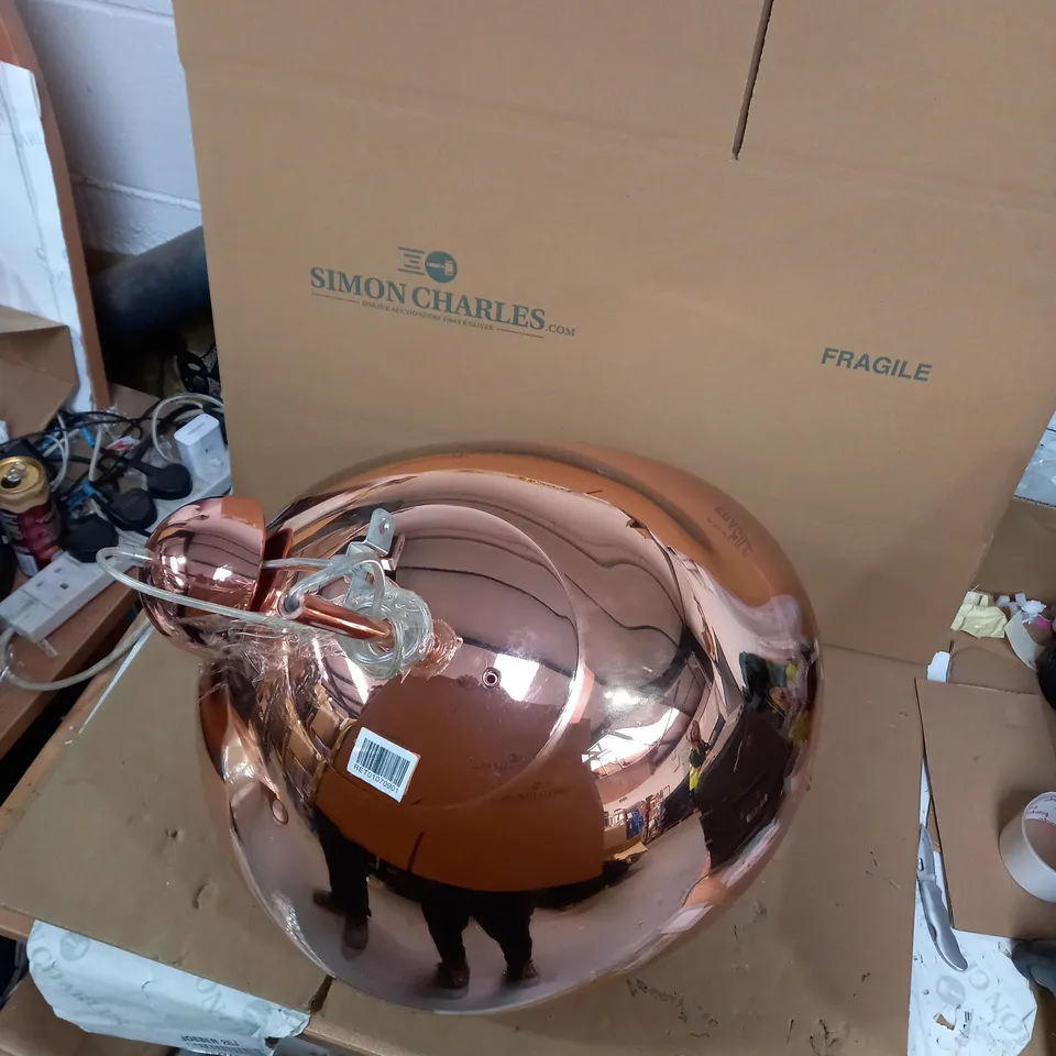 DESIGNER BRASS EFFECT CEILING PENDANT 