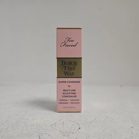 TOO FACED BORN THIS WAY SUPER COVERAGE MULTI-USE SCULPTING CONCEALER, 13.5 ML – BOXED