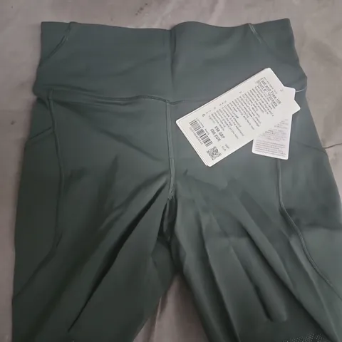 LULULEMON GREEN ATHLETIC SHORTS 