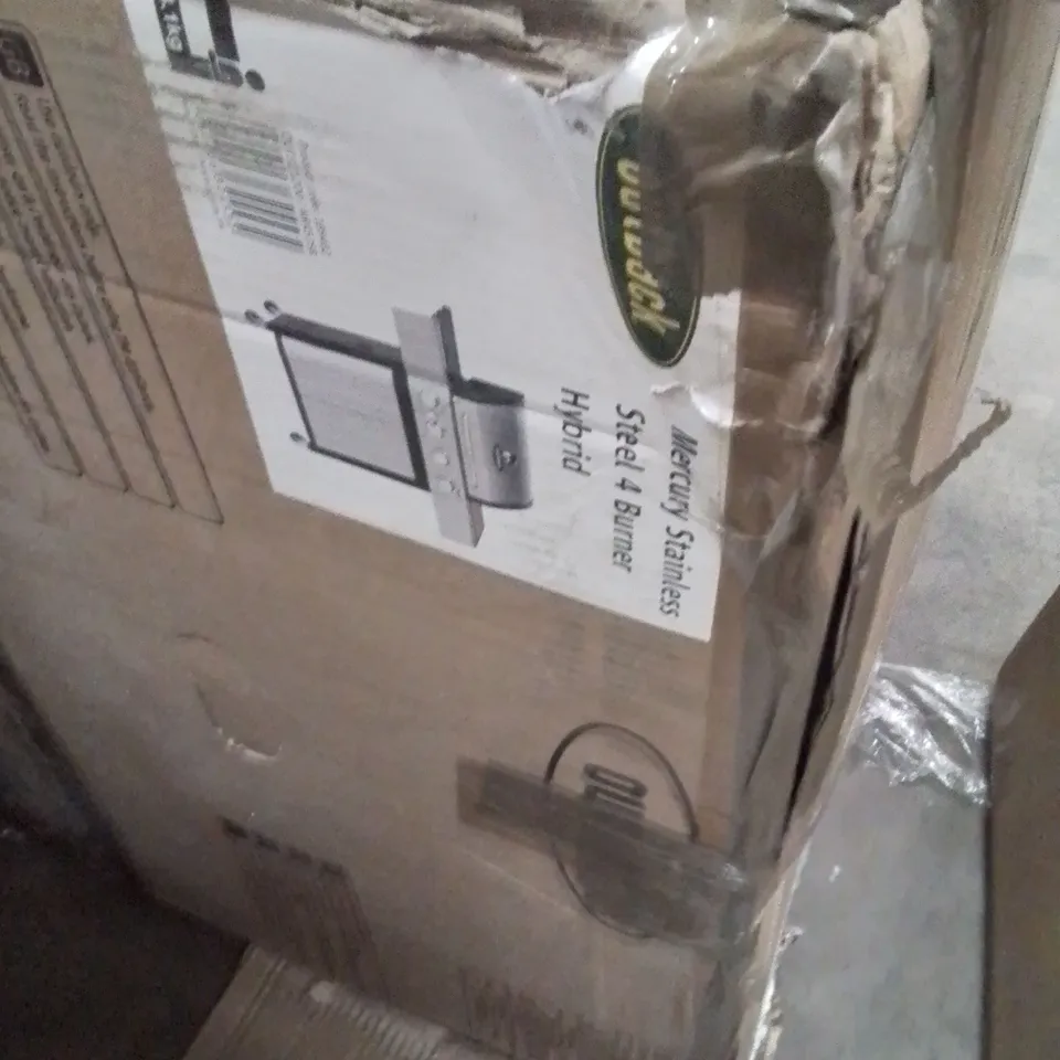 BOXED OUTBACK MERCURY STAINLESS STEEL 4 BURNER HYBRID BARBECUE